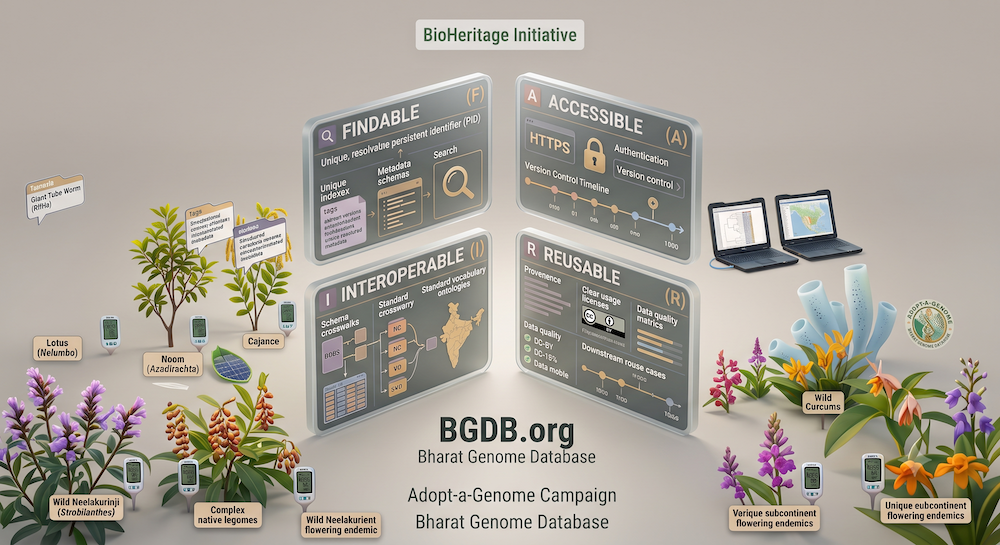 FAIR Principles Representation for Bharat Genome Database
